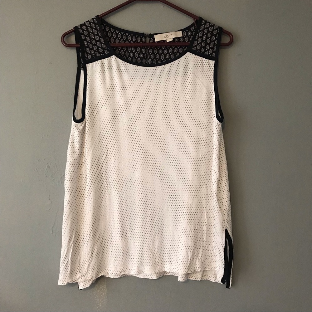 Ann Taylor Loft Sleeveless Blouse Size Medium